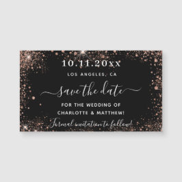 Goldhochzeit der schwarzen Rose speichert den Datu Magnetkarte