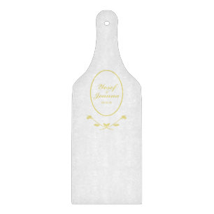 Goldhochzeit Schneidebrett