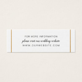 Goldhochzeit-Website oder Informationskarte