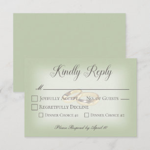 Goldhochzeiten RSVP Karte