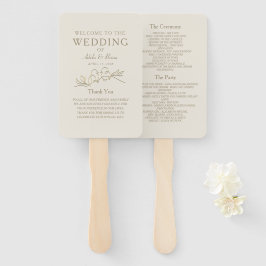 Goldhochzeitsprogramm Fächer