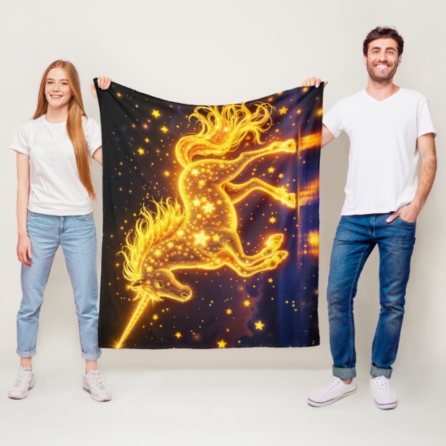 Goldhornmärchen Fleecedecke (Beispiel)