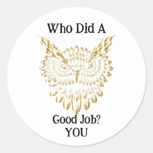 Goldhühner Runder Aufkleber