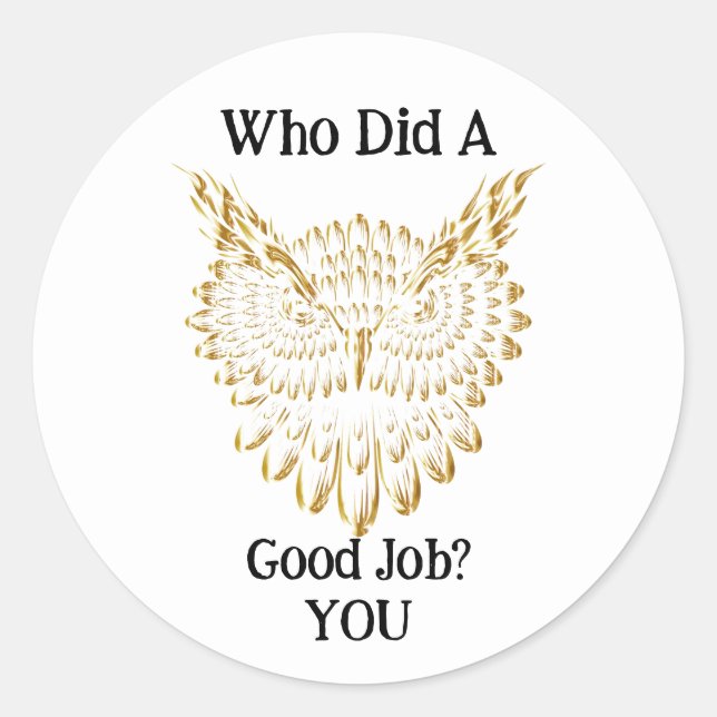 Goldhühner Runder Aufkleber (Vorderseite)