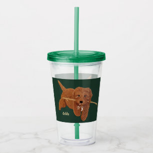 Goldie Golden Doodle Acryltrinkbecher