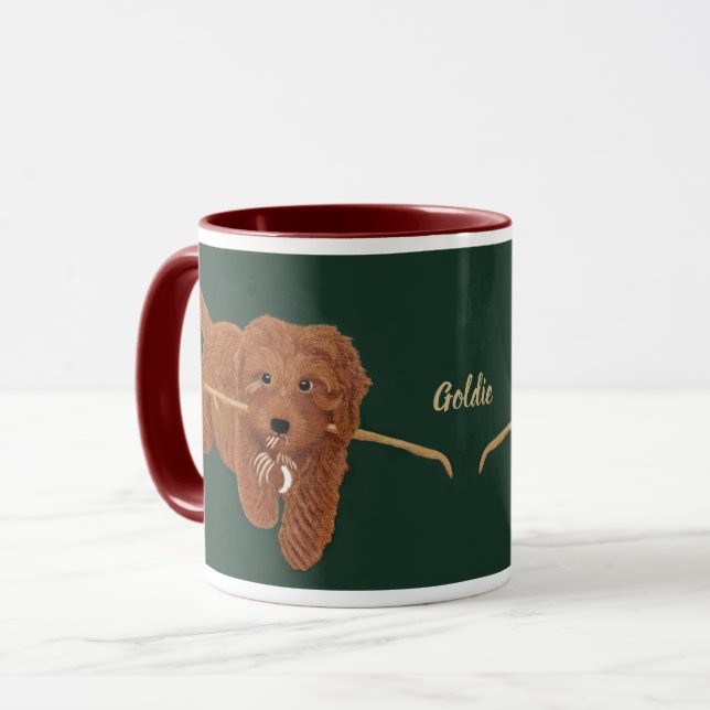 Goldie Golden Doodle Combo-Tasse Tasse (Vorderseite Links)