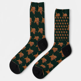Goldie Golden Doodle Dunkelgrün Socken