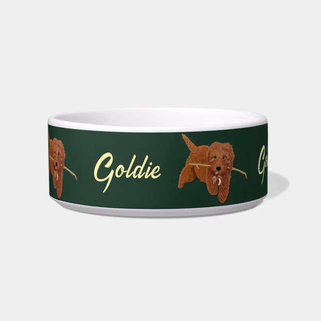 Goldie Golden Doodle Hund Napf (Vorderseite)
