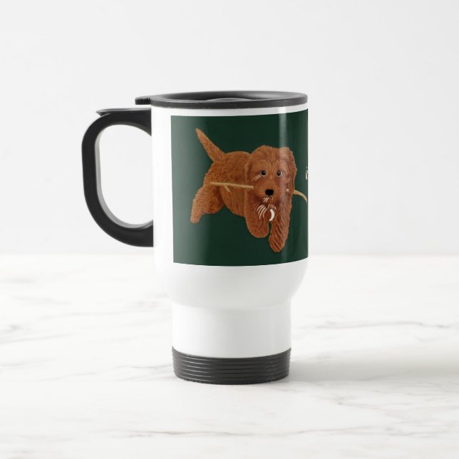 Goldie Golden Doodle Travel Mug Reisebecher (Links)