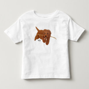 Goldie Golden Doodle Weiß Kleinkind T-shirt