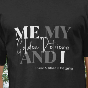 Goldie Hund Papa Begründete Einzigartige Typografi T-Shirt