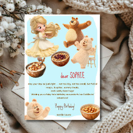 Goldilocks Alles Gute zum Geburtstag Feiertagskarte