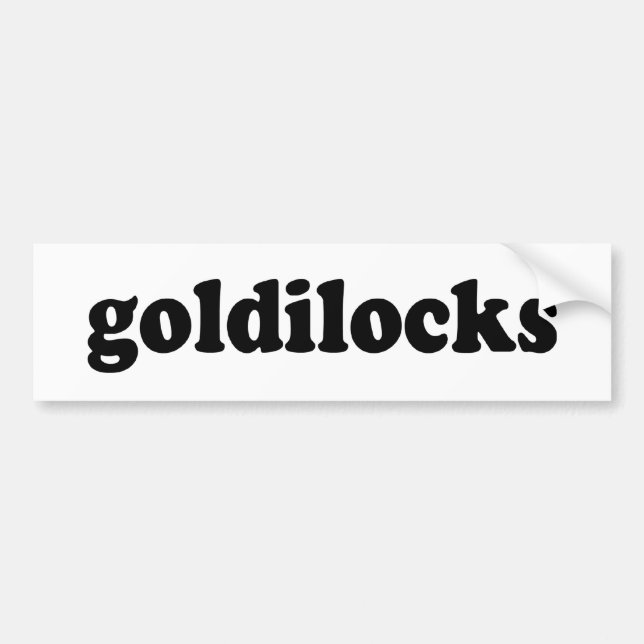 GOLDILOCKS AUTOAUFKLEBER (Vorne)