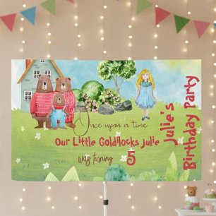 Goldilocks Birthday Banner