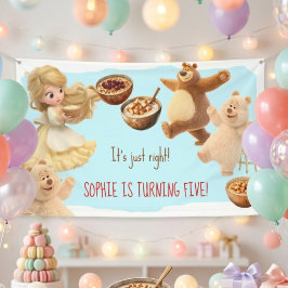 Goldilocks Geburtstag Banner