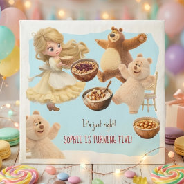 Goldilocks Geburtstag Serviette