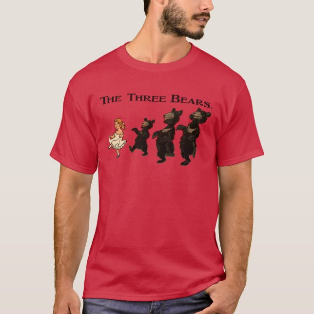 Goldilocks & The Three Bears - Kinderbuch T-Shirt (Vorderseite)