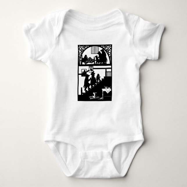 Goldilocks und die 3 Bären Baby Strampler (Vorderseite)