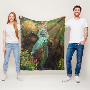 Goldilocks und die drei Bären Fleecedecke