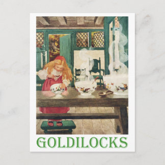Goldilocks und die drei Bären Postkarte