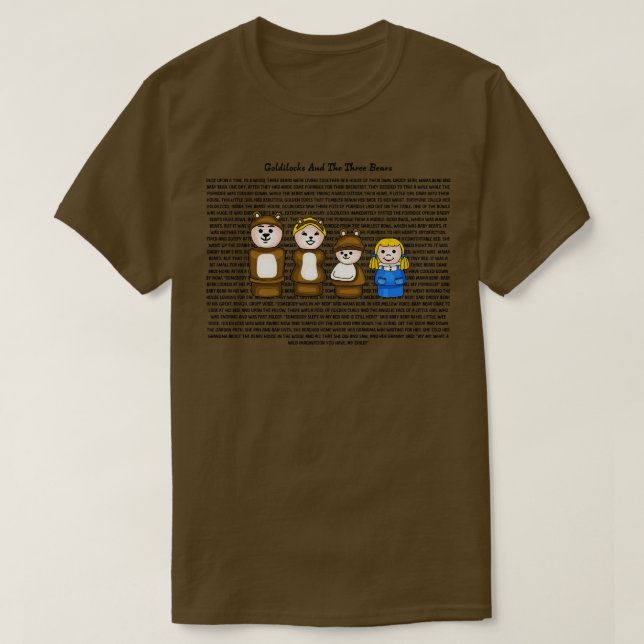 Goldilocks und die Drei Bären Story 1 T-Shirt (Design vorne)