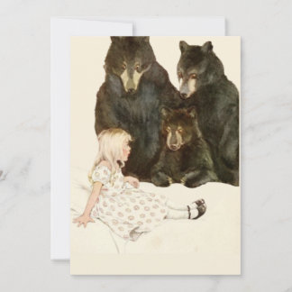 Goldilocks und die Drei Bärenkarte Dankeskarte