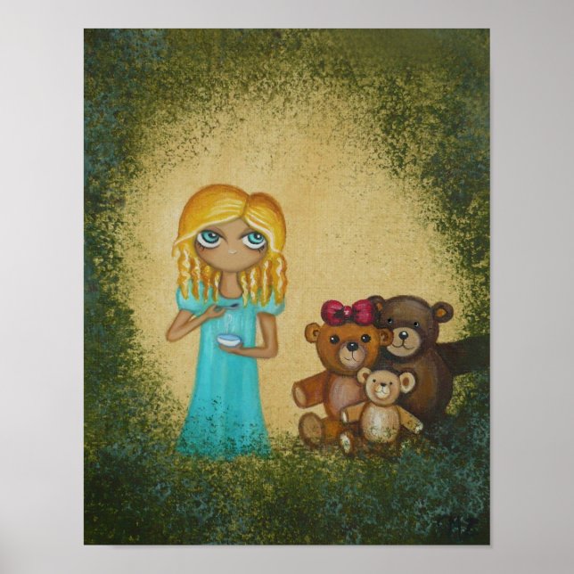 Goldilocks und Three Bars Art Poster (Vorne)