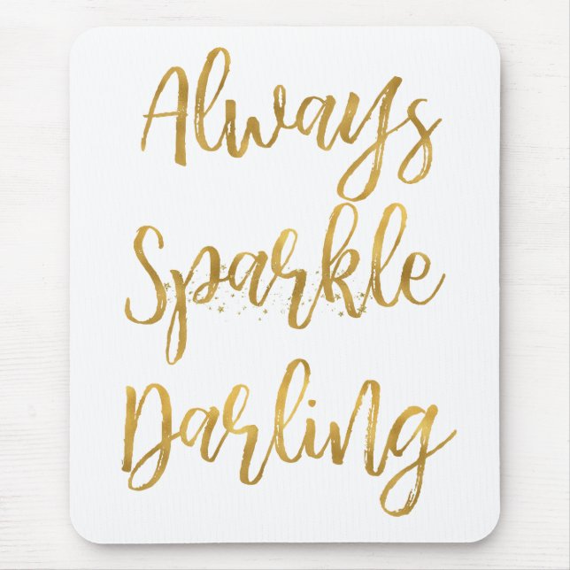 Goldimmer Schein-Liebling Mousepad (Vorne)