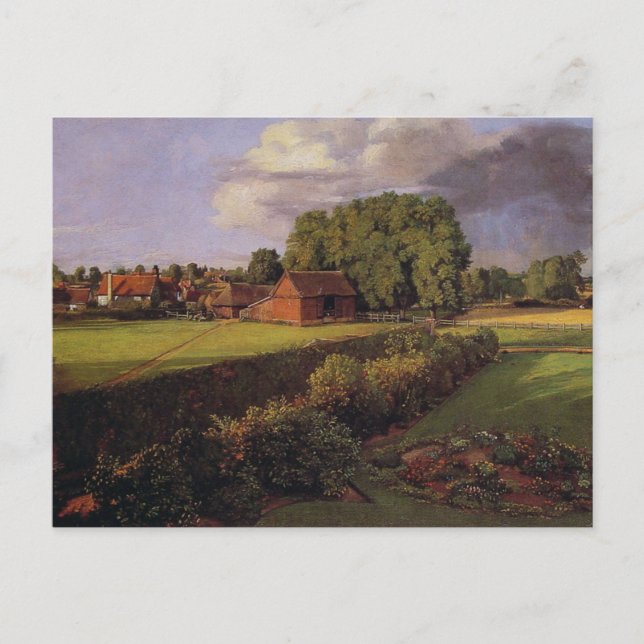 Golding Constables Blumengarten, John Constable  Postkarte (Vorderseite)