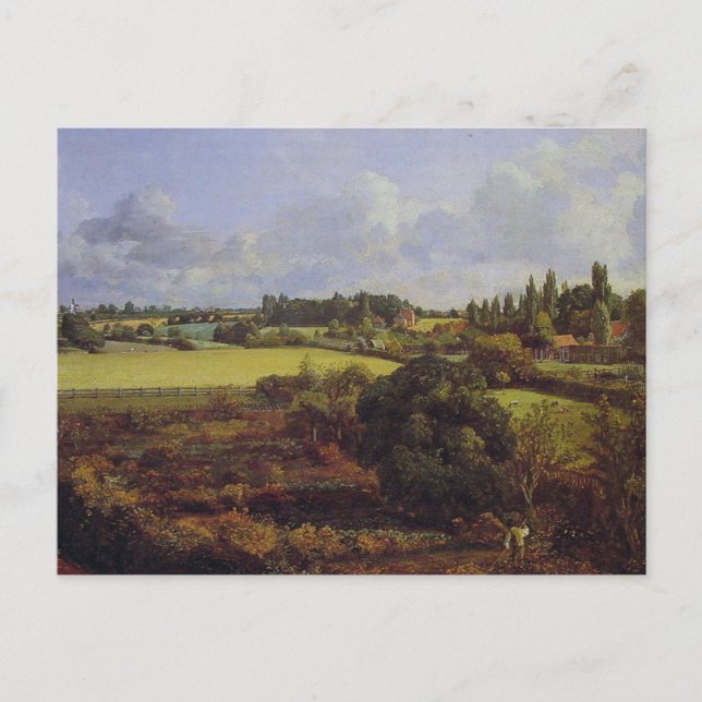 Golding Constable's Kitchen Garden, John Constable Postkarte (Vorderseite)