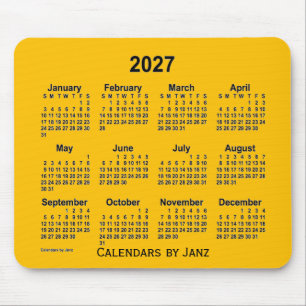 Goldkalender 2027 von Janz Mouse Pad Mousepad