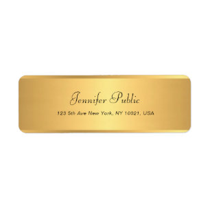 Goldkalligrafie Name Text Beruflich modern