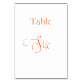 Goldkalligrafierungstabelle für Elegante Rose 6 Tischnummer