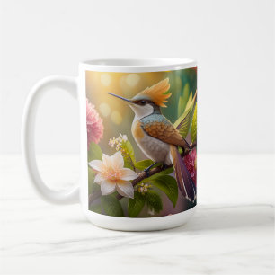 Goldkamm-Honigfresser-Fantasievogel Kaffeetasse