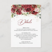 Goldkarte für Boho blush burgundy eucalyptus