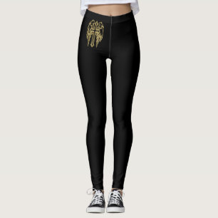 Goldkatholisches Kreuz mit Flügeln Leggings