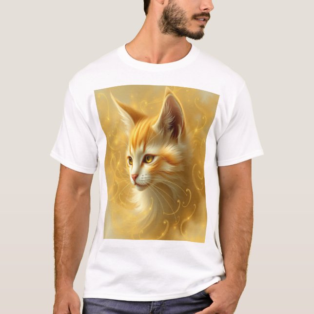 Goldkatze  T-Shirt (Vorderseite)