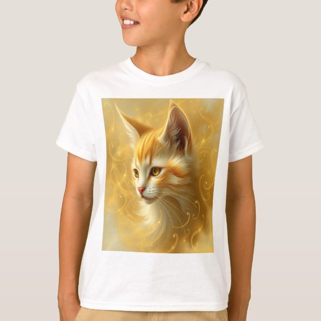 Goldkatze  T-Shirt (Vorderseite)