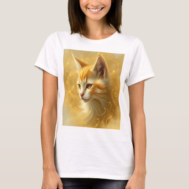 Goldkatze  T-Shirt (Vorderseite)
