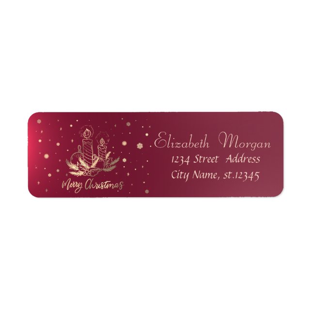 Goldkerze, Bälle, Kiefernbäume, Schneeflocken (Vorne)