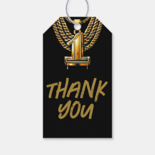 Goldkette 1 #1 Tropf 1. Geburtstagsfeier Geschenkanhänger