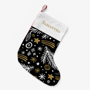 Goldkiefer mit dem Namen festlich Kleiner Weihnachtsstrumpf