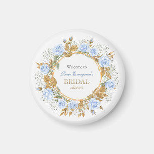 Goldkissed Blue Rose Bridal Magnet