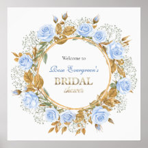 Goldkissed Blue Rose Bridal
