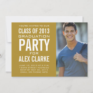 GOLDKLASSE DES FOTOS 2013 PARTY EINLADUNG