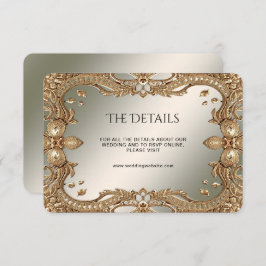 Goldklassekarte für Verzierte Rahmen Begleitkarte