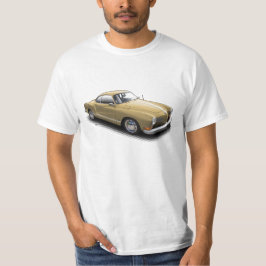 Goldklassischer Deutscher Ghia auf weißem T - T-Shirt