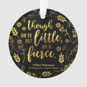 Goldkleiner aber heftiger Mit BlumenWilliam Ornament