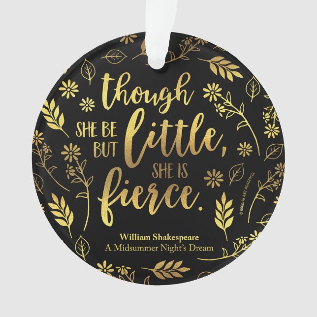 Goldkleiner aber heftiger Mit BlumenWilliam Ornament (Vorderseite)