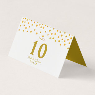 Goldkonfetti auf schwarzer und weißer Hochzeit